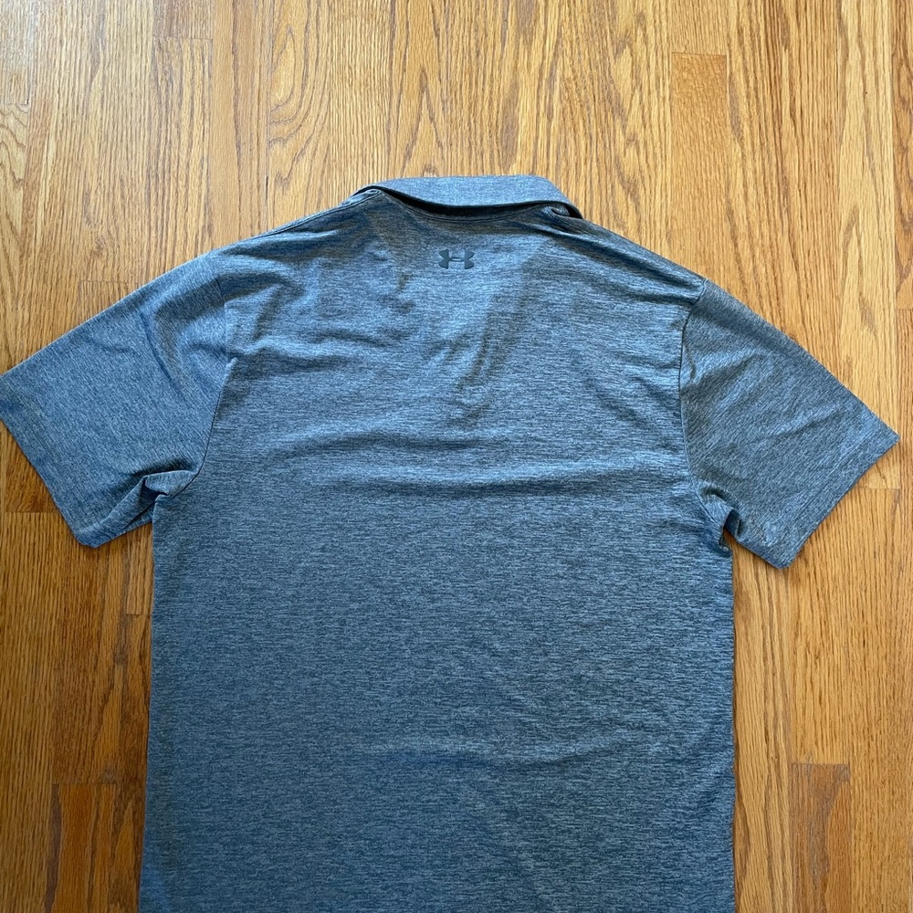 Under Armour Men’s Polo Shirt Large Gray | Playoff Golf Polo - Picture 2 of 4